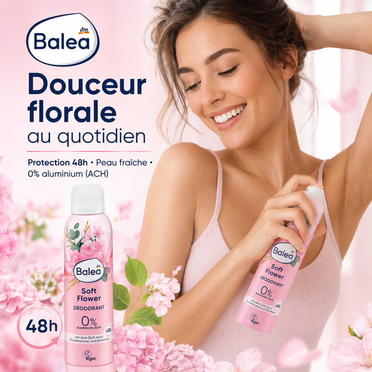 Balea Soft Flower Déodorant 48h – 200 ml