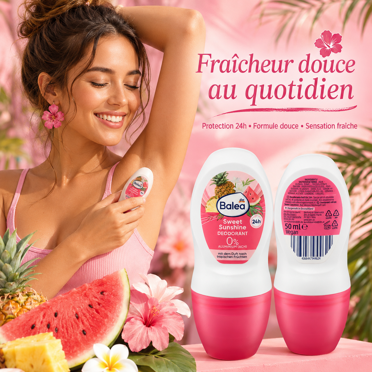 Balea Sweet Sunshine Roll-on 24h – 50 ml