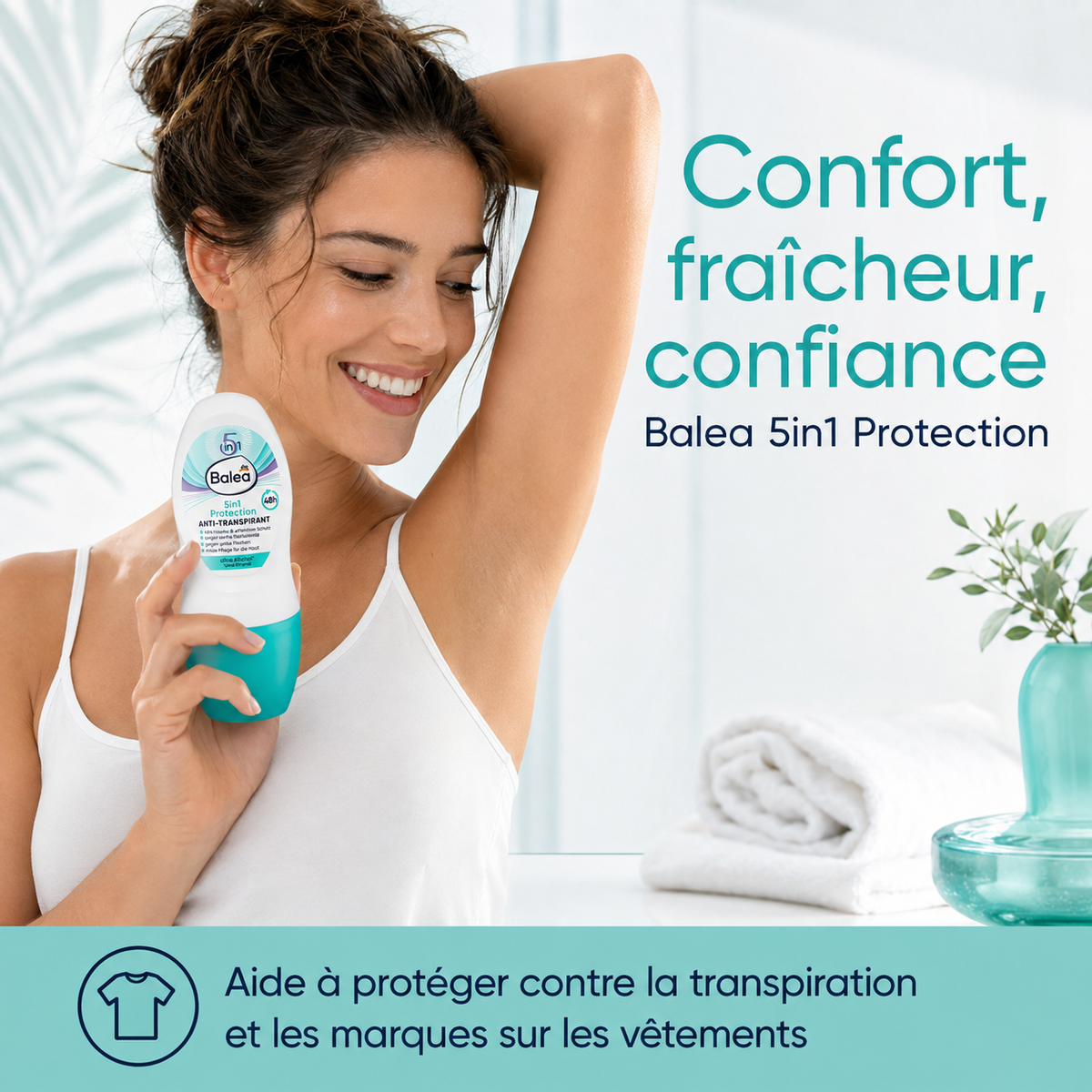 Balea Roll-on Anti-Transpirant 5en1 – 50 ml