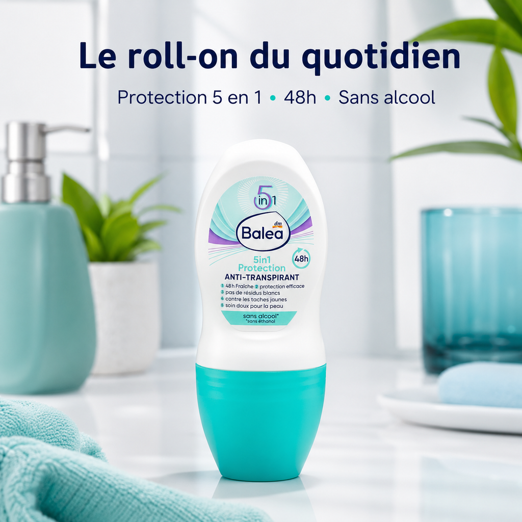 Balea Roll-on Anti-Transpirant 5en1 – 50 ml