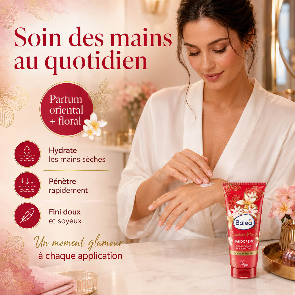 Balea Glamorous Moment – Crème Mains Parfumée – 100 ml