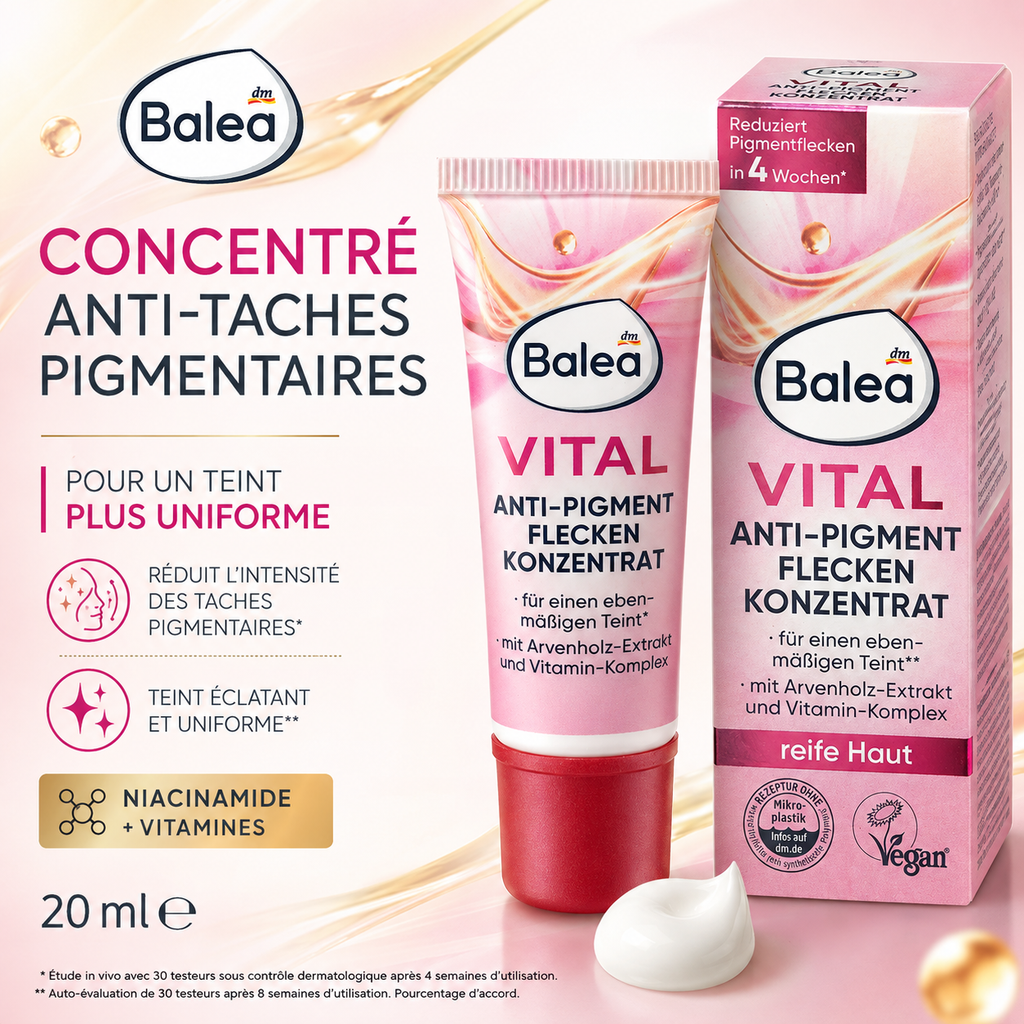 Balea Vital – Concentré Anti-Taches Pigmentaires – 20 ml