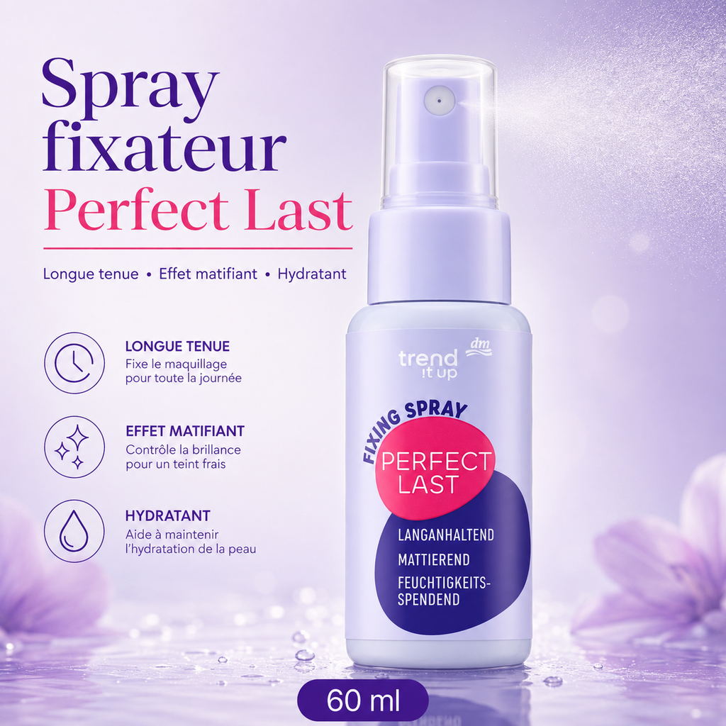 trend !t up Perfect Last – Spray Fixateur Matifiant – 60 ml