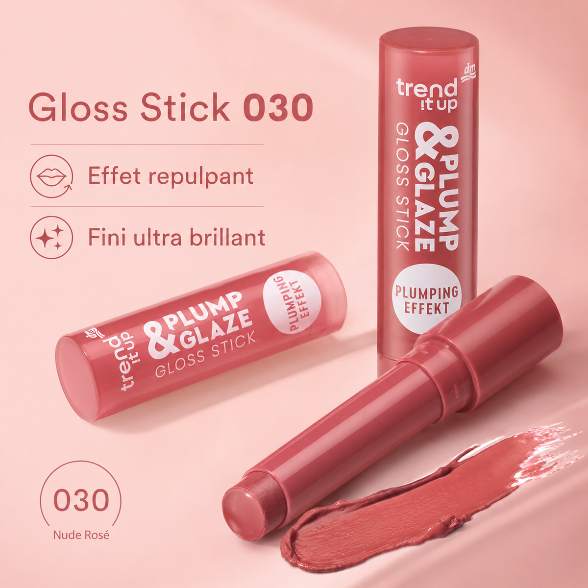 trend !t up Plump & Glaze Gloss Stick 030 – 2 g