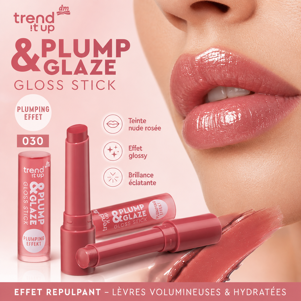 trend !t up Plump & Glaze Gloss Stick 030 – 2 g