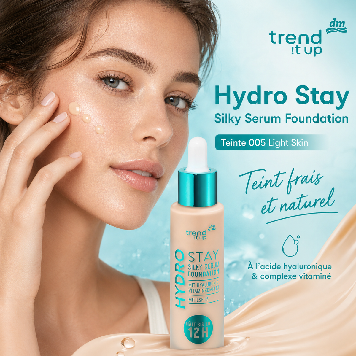trend !t up Hydro Stay Silky Serum Foundation 005 Light Skin – 30 ml
