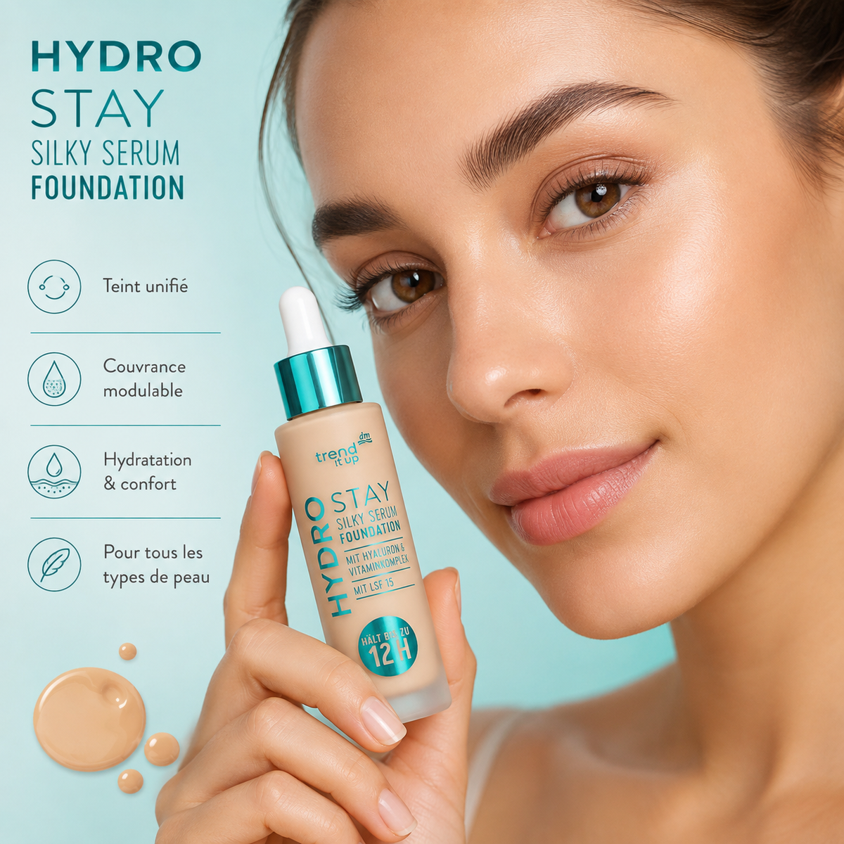 trend !t up Hydro Stay Silky Serum Foundation 005 Light Skin – 30 ml