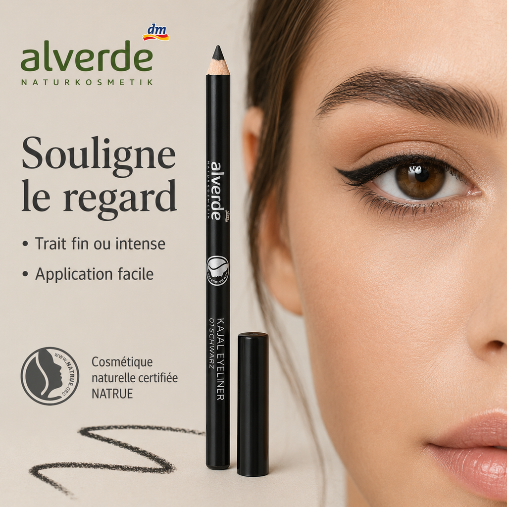 Alverde NATURKOSMETIK Kajal Eyeliner 01 Noir – BIO – 1,1 g