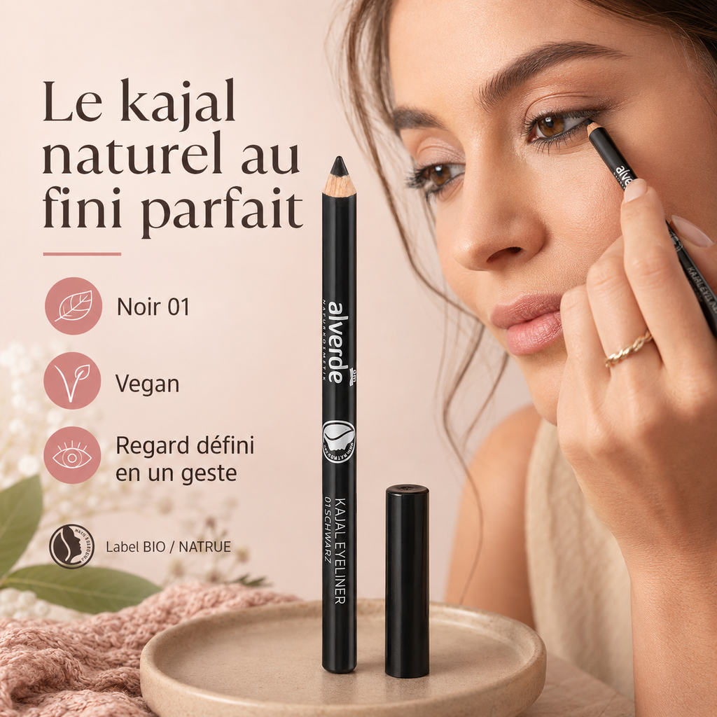 Alverde NATURKOSMETIK Kajal Eyeliner 01 Noir – BIO – 1,1 g