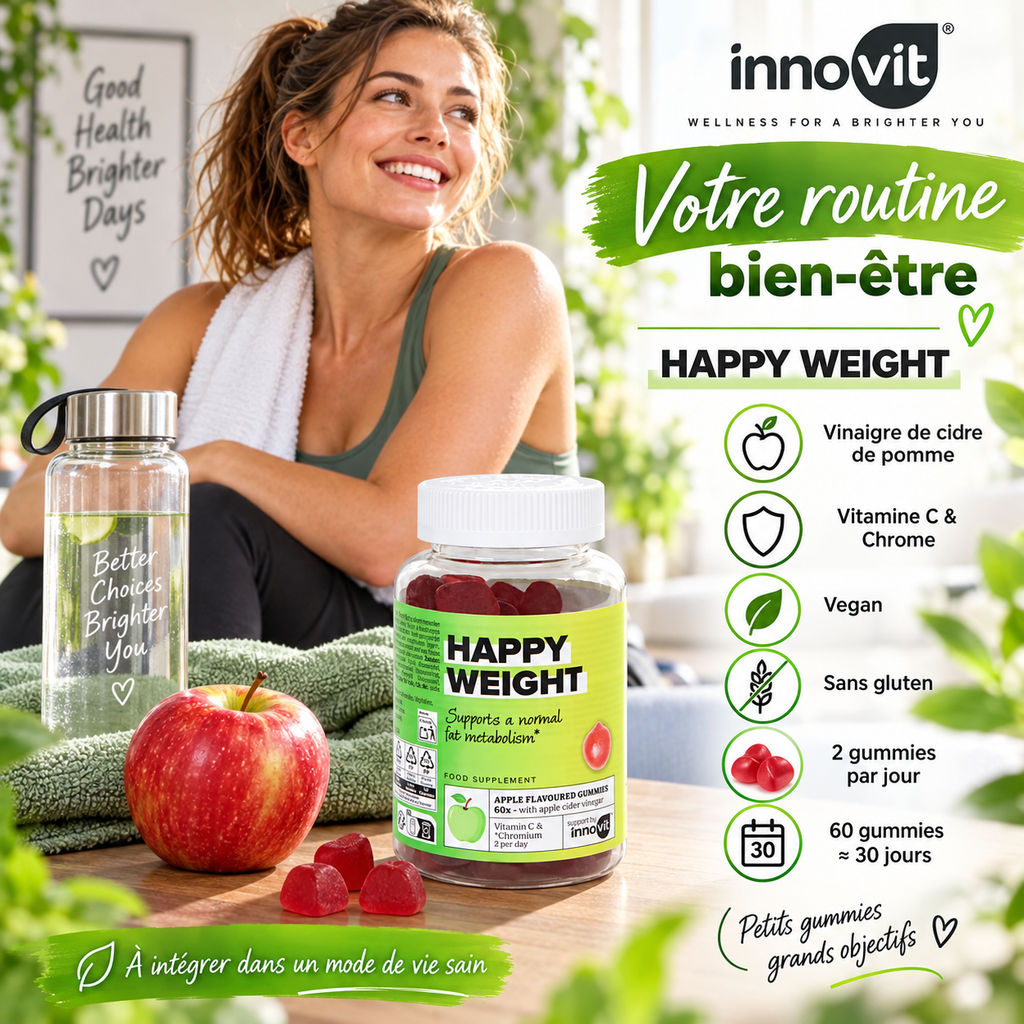 Innovit Happy Weight Apple Cider – 60 Gummies