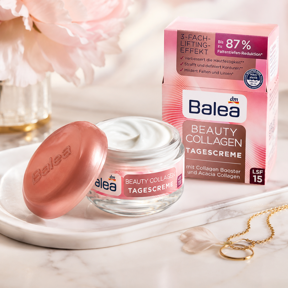 كريم النهار Balea Beauty Collagen بعامل حماية من الشمس 15 – شد البشرة، ترطيبها، ومنحها الإشراق