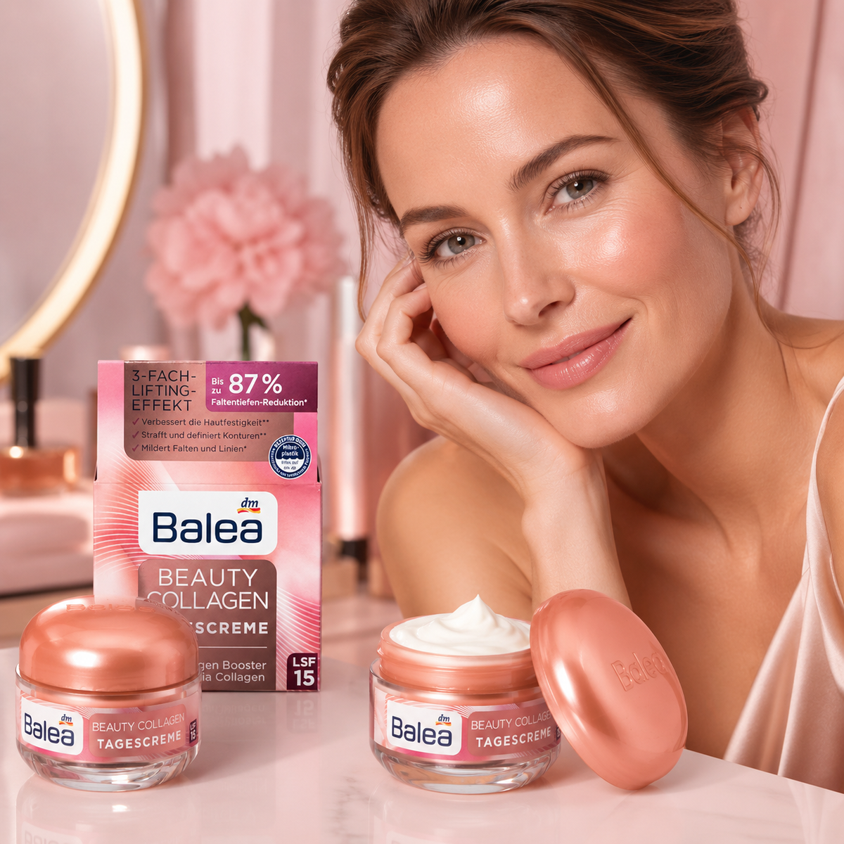 كريم النهار Balea Beauty Collagen بعامل حماية من الشمس 15 – شد البشرة، ترطيبها، ومنحها الإشراق