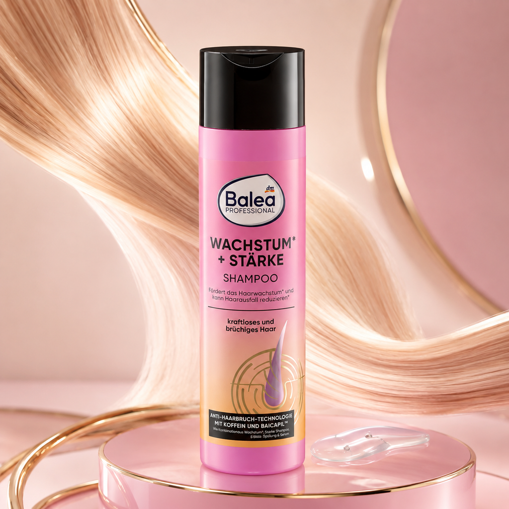 Balea Professional Shampooing Croissance & Force à la Caféine et Baicapil – Cheveux fragiles – 250 ml