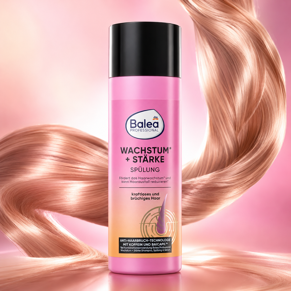 Balea Professional Après-Shampooing Croissance & Force à la Caféine et Baicapil – Cheveux fragiles – 200 ml