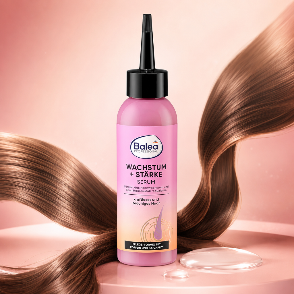 Balea Professional Sérum Croissance & Force à la Caféine et Baicapil – Cheveux fragiles – 150 ml