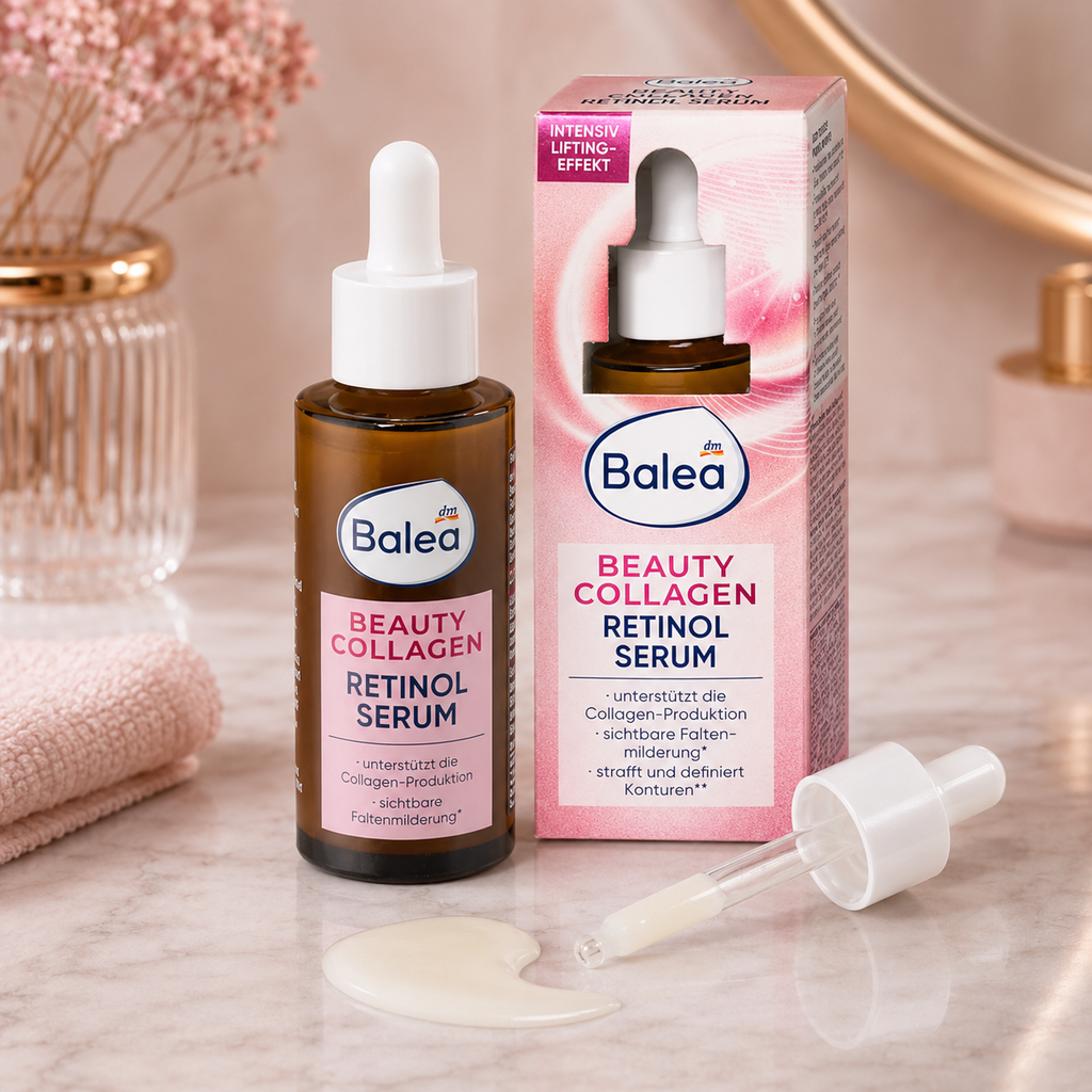 Balea Beauty Collagen Retinol Sérum – Fermeté, élasticité et rides – 30 ml