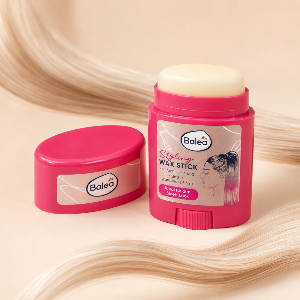 Balea Stick Cire Coiffante Sleek Look – Fixation des Baby Hair et Finition Brillante – 25 g