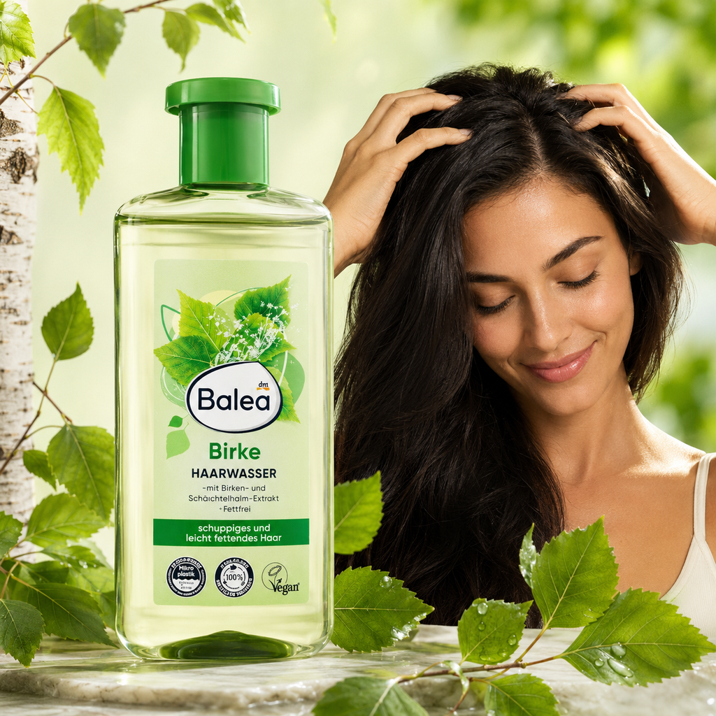 Balea Lotion Capillaire au Bouleau et à la Prêle – Cuir chevelu à pellicules et cheveux légèrement gras – 500 ml