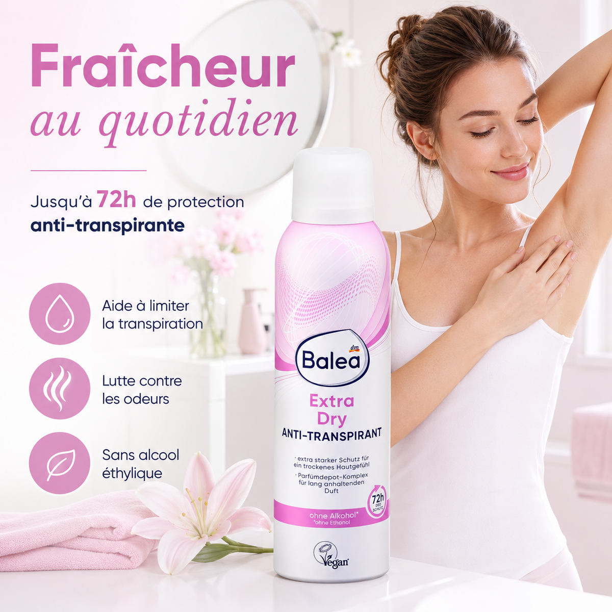 Balea Extra Dry Anti-Transpirant 72h – 200 ml