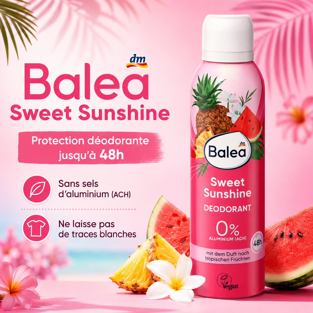 Balea Sweet Sunshine Déodorant 48h – 200 ml