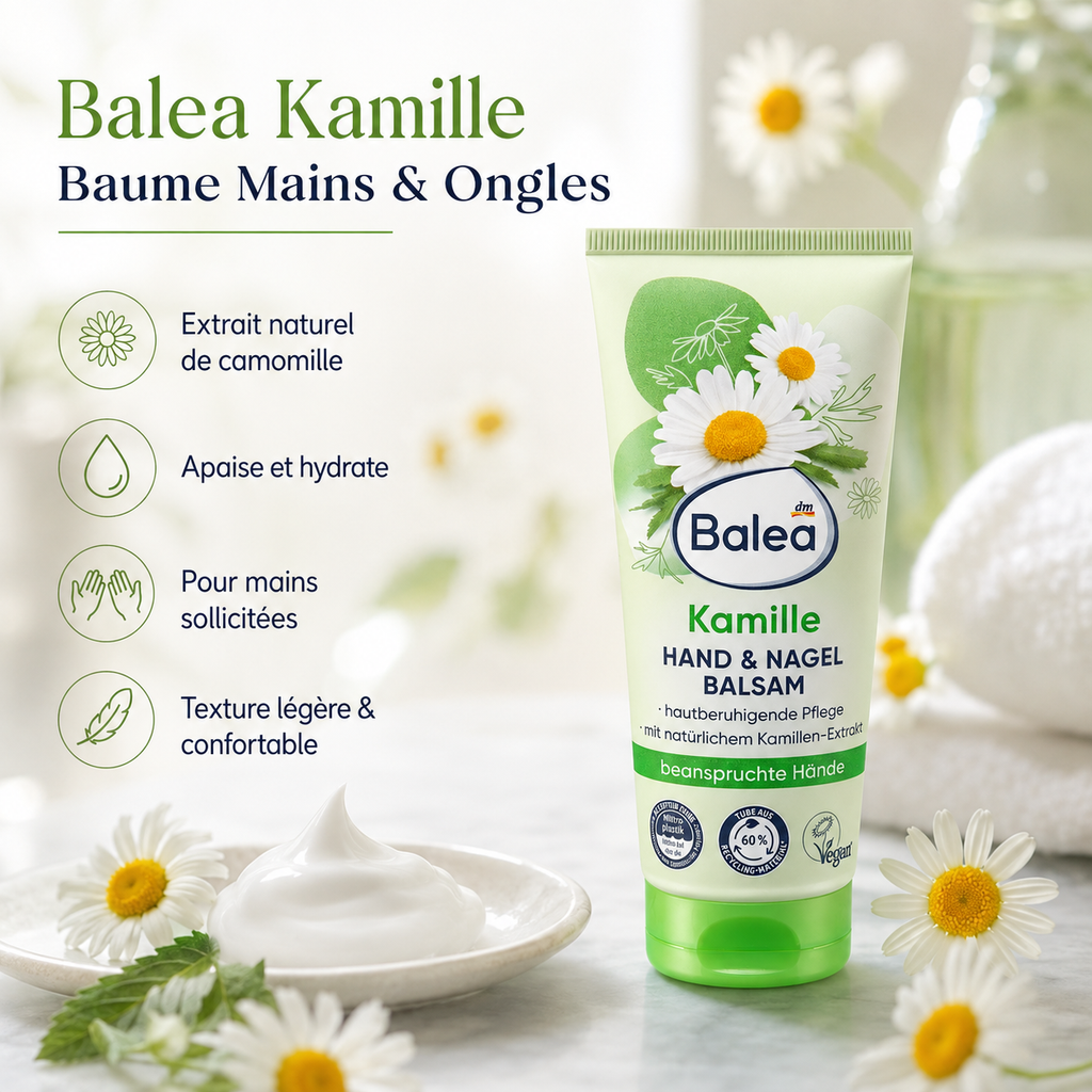 Balea Kamille – Baume Mains & Ongles à la Camomille – 100 ml