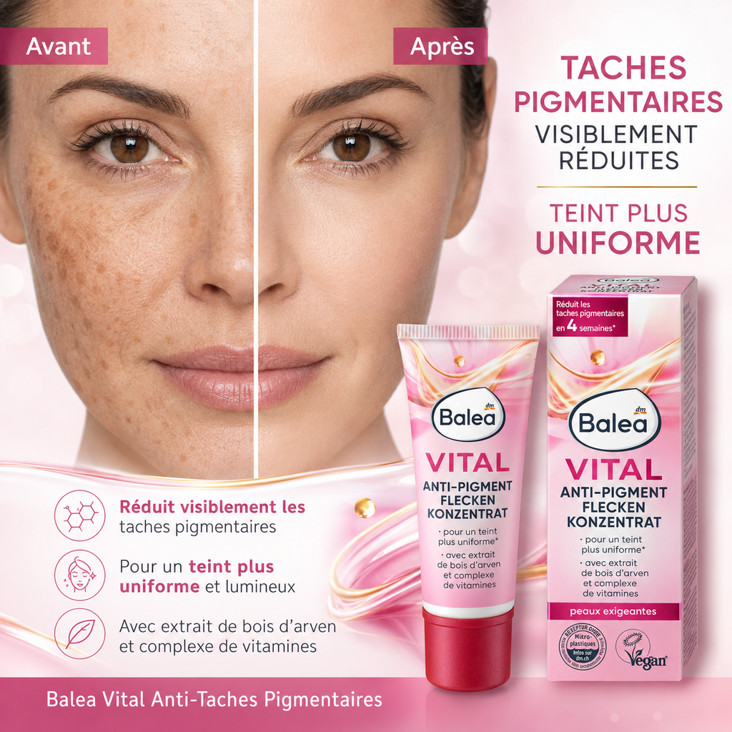 Balea Vital – Concentré Anti-Taches Pigmentaires – 20 ml