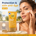 SUNDANCE Anti-Âge – Fluide Solaire Visage SPF 50 – 50 ml