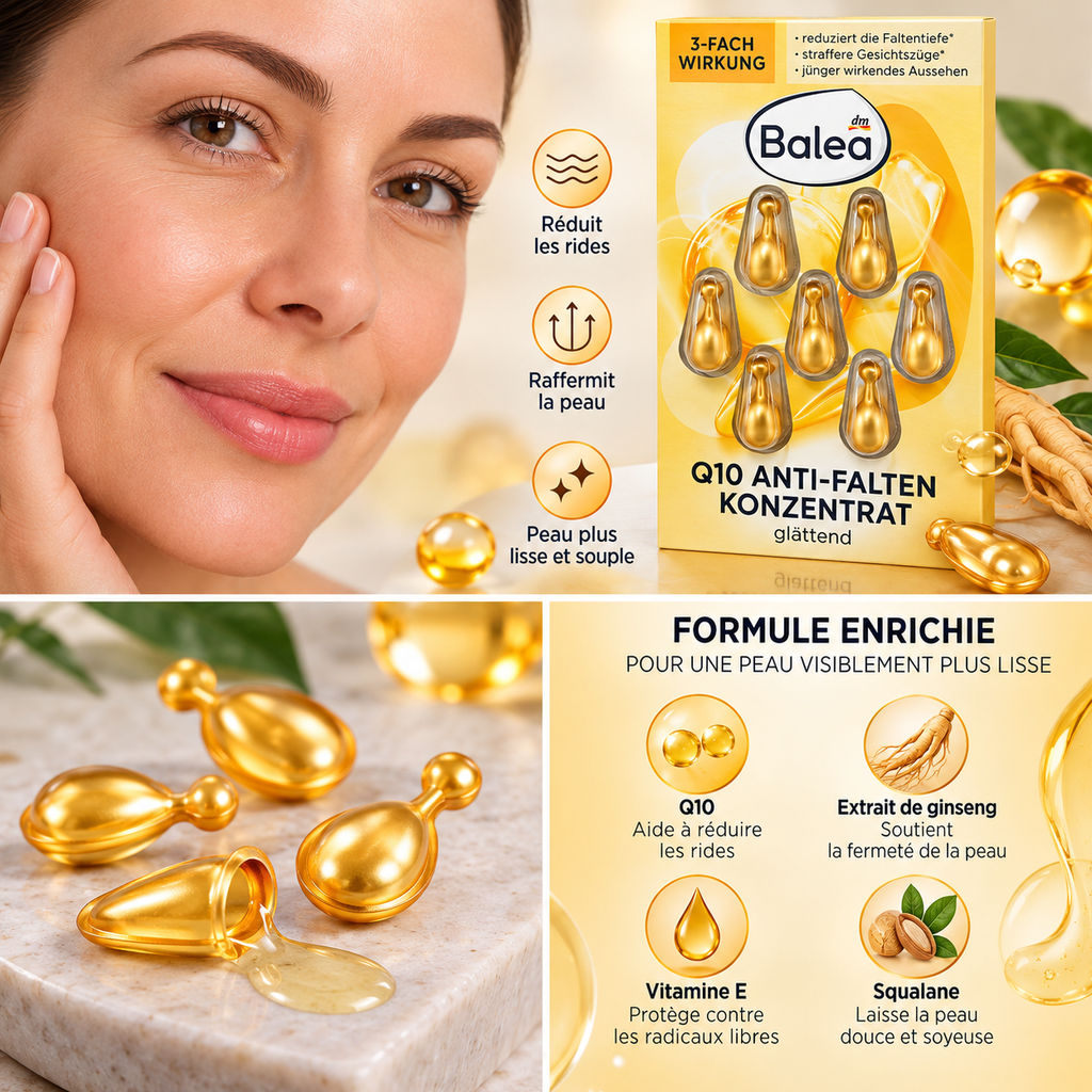 Balea Q10 Capsules Anti-Rides – 7 Capsules