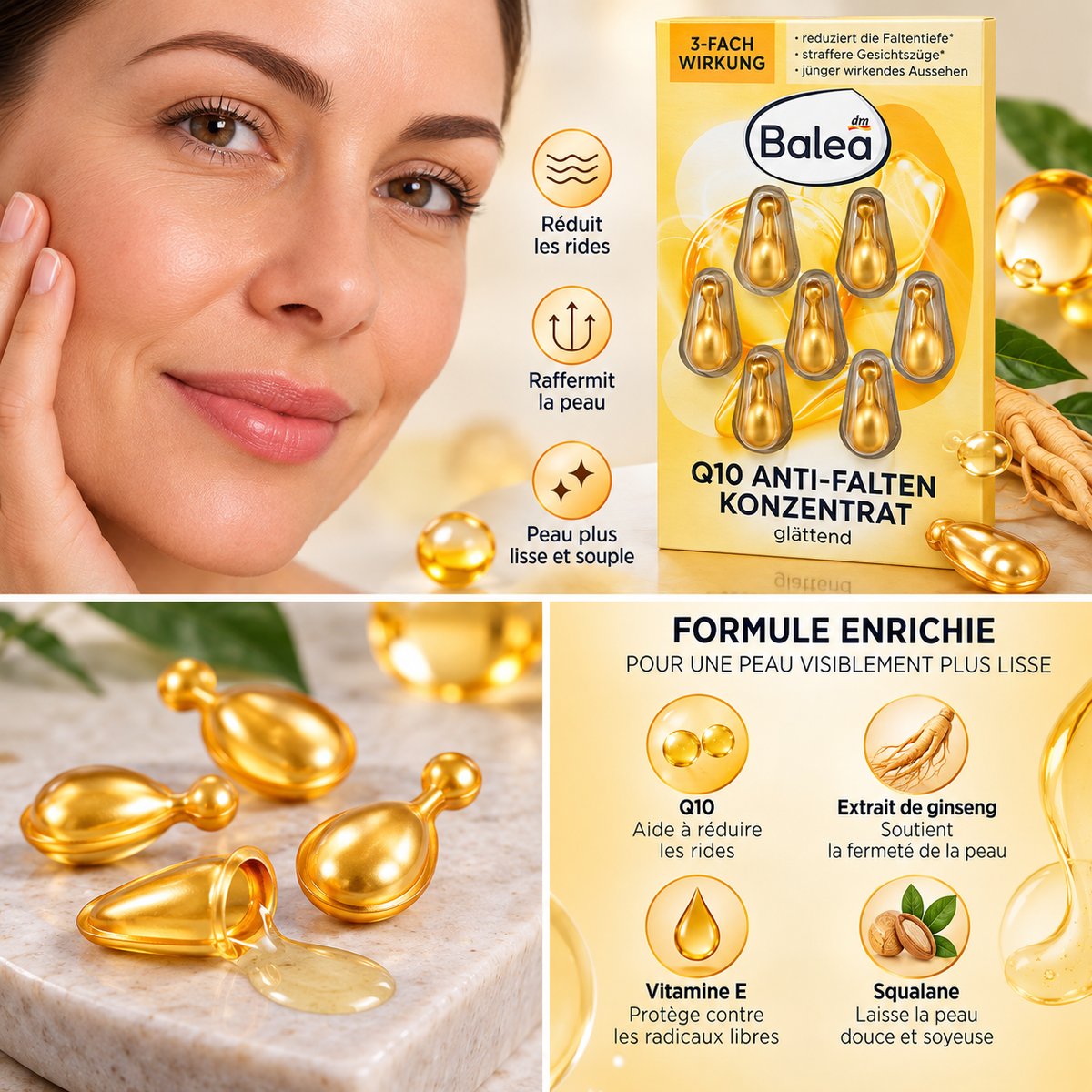Balea Q10 Capsules Anti-Rides – 7 Capsules