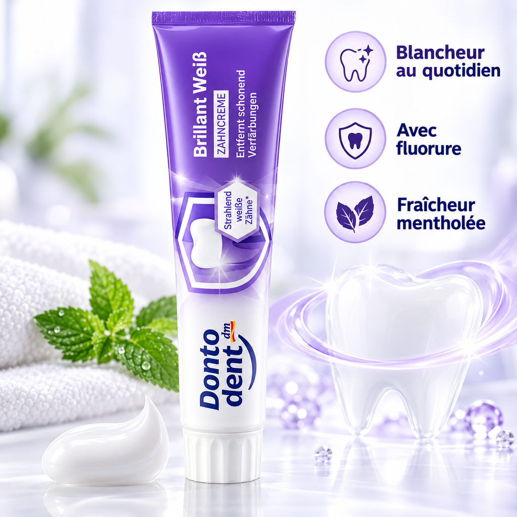 Dontodent Brillant Weiß – Dentifrice Blancheur 125 ml