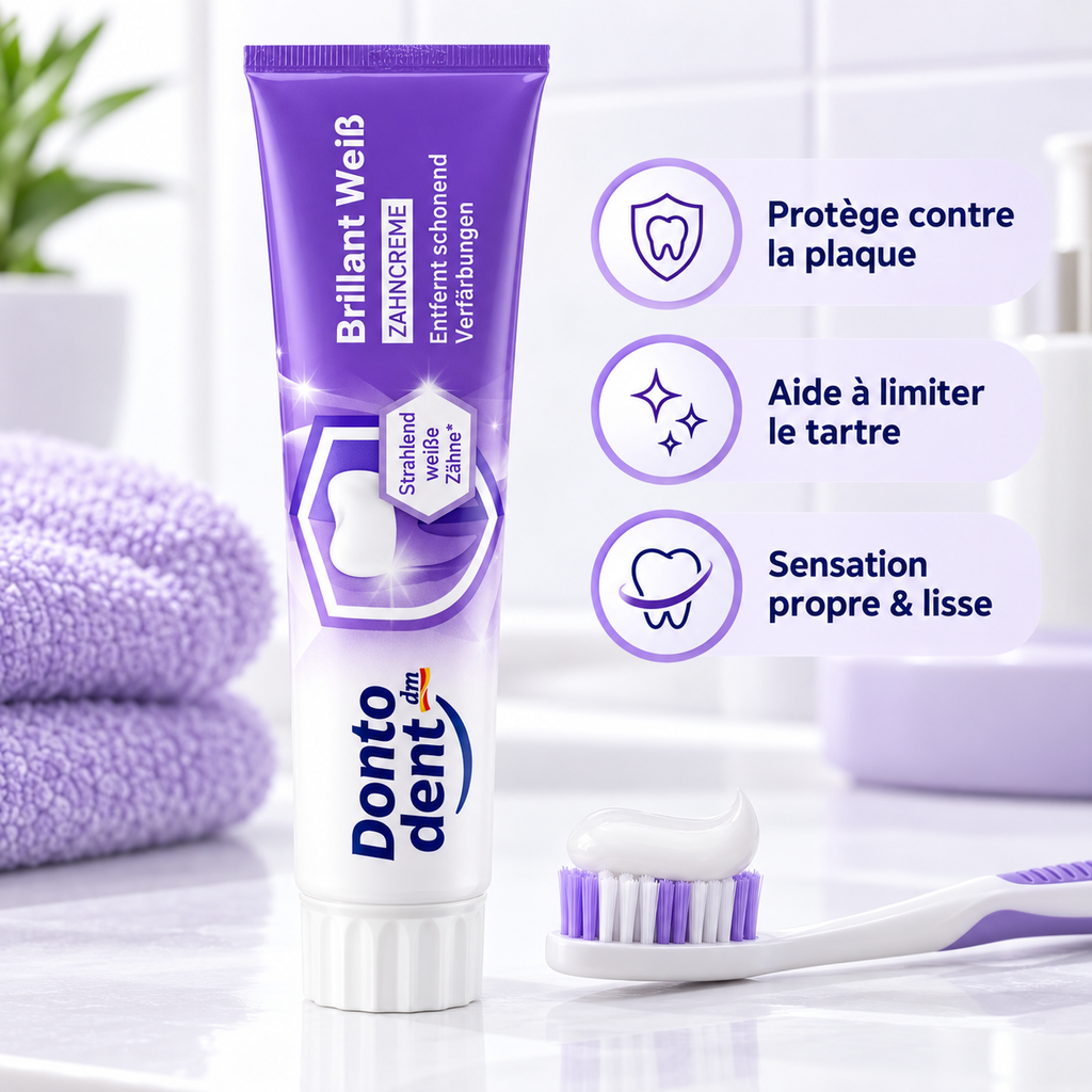 Dontodent Brillant Weiß – Dentifrice Blancheur 125 ml