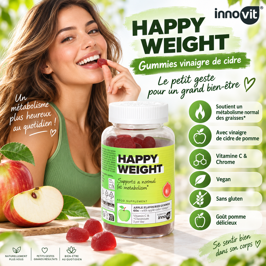 Innovit Happy Weight Apple Cider – 60 Gummies