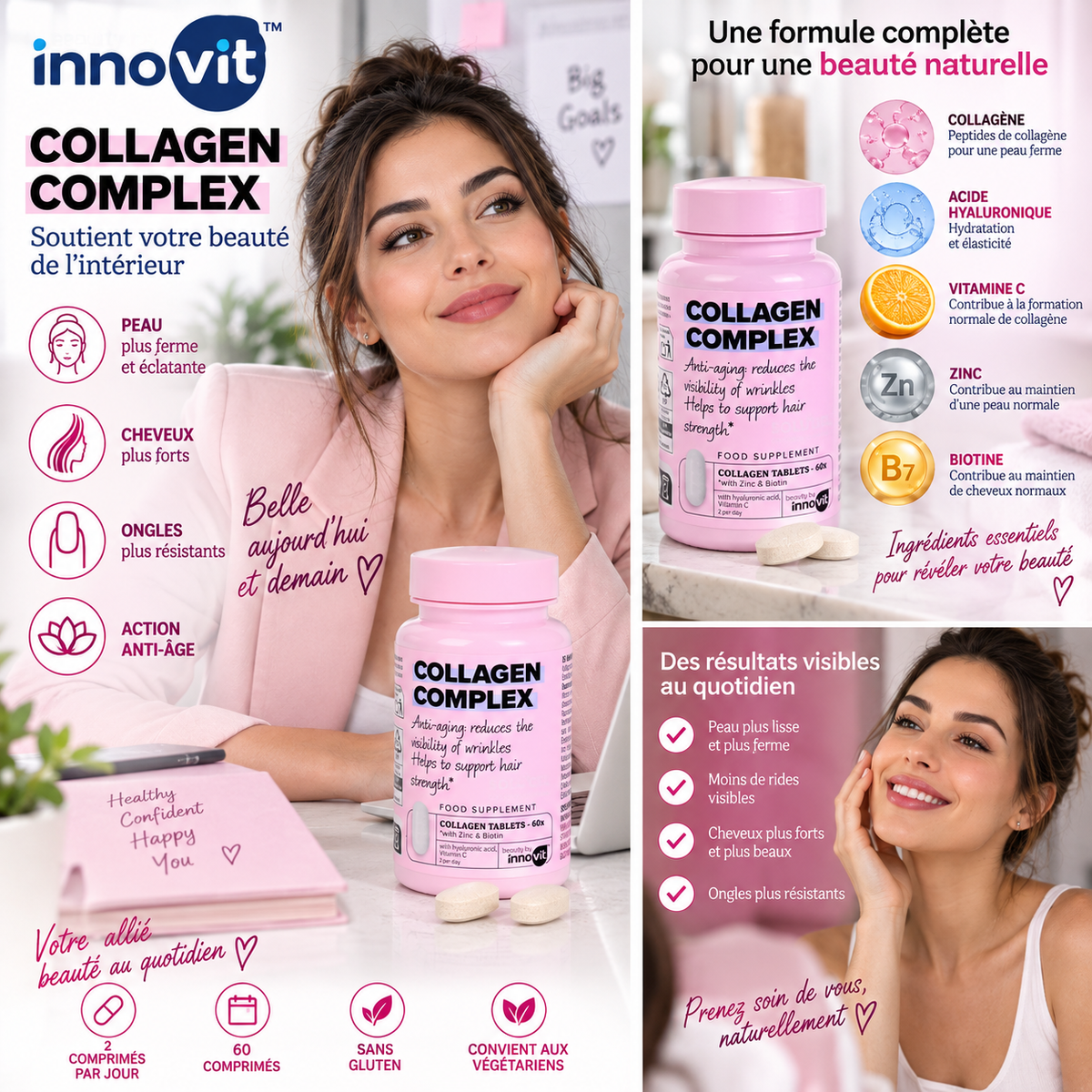 Innovit Collagen Complex – 60 Comprimés