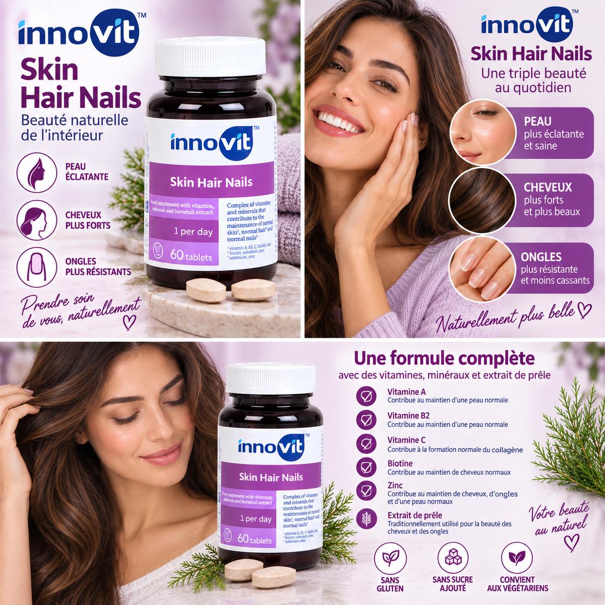 Innovit Skin Hair Nails – 60 Comprimés