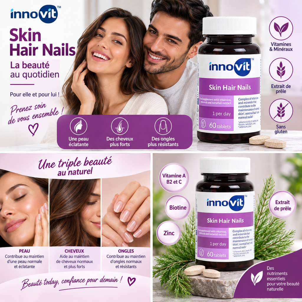 Innovit Skin Hair Nails – 60 Comprimés