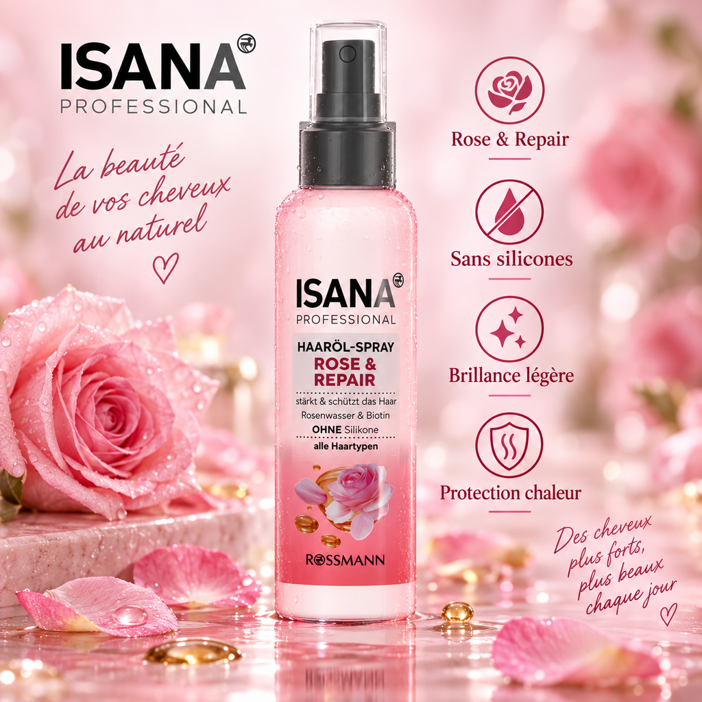 ISANA Spray Huile Rose & Repair