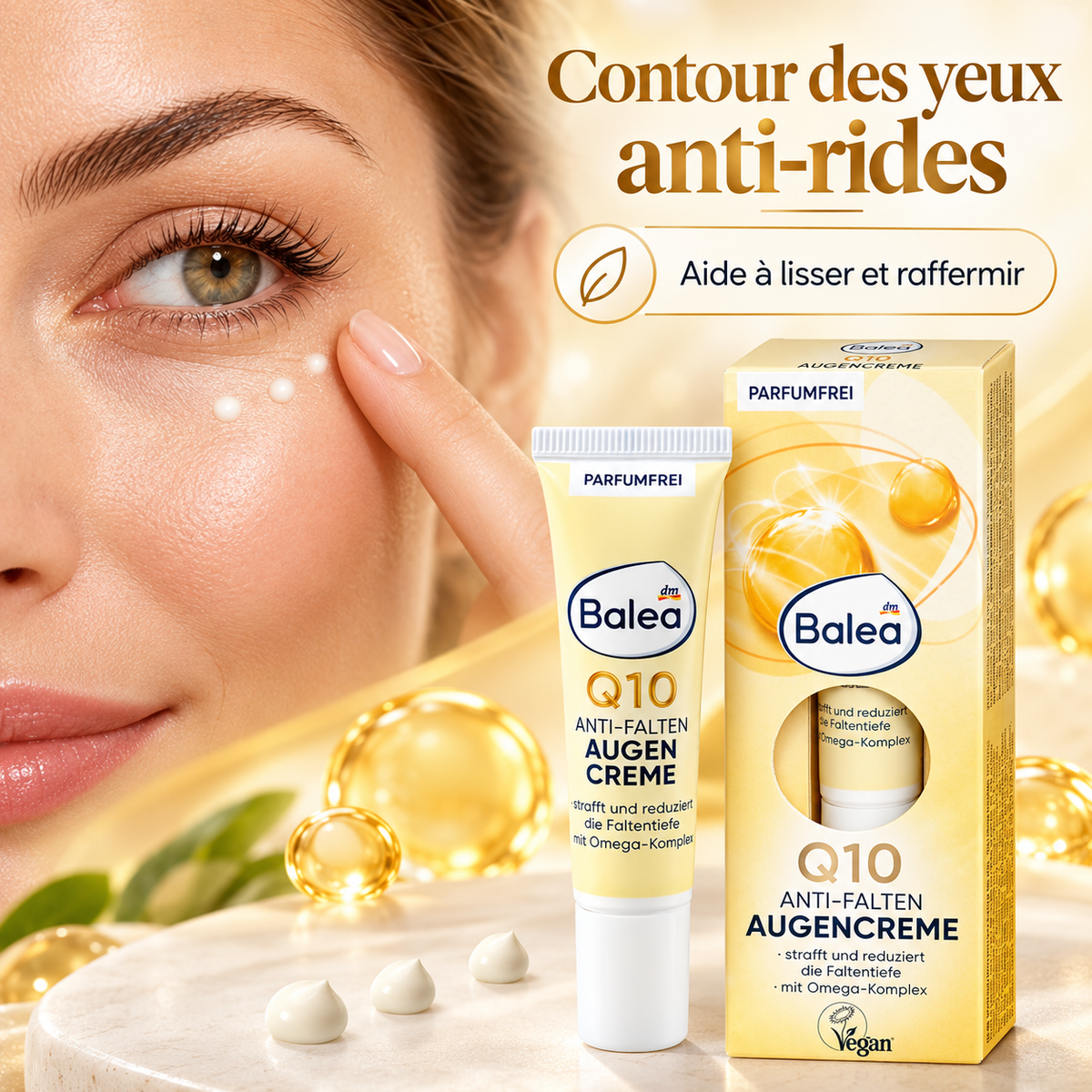 Balea Q10 Crème Contour des Yeux – 15 ml