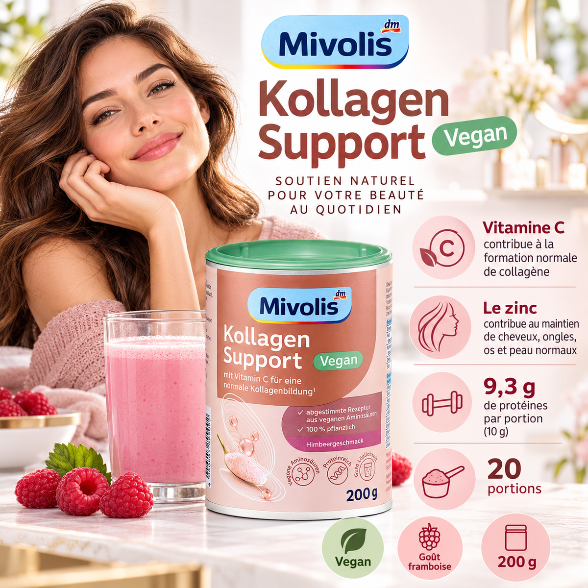 Mivolis Kollagen Support Vegan – 200 g
