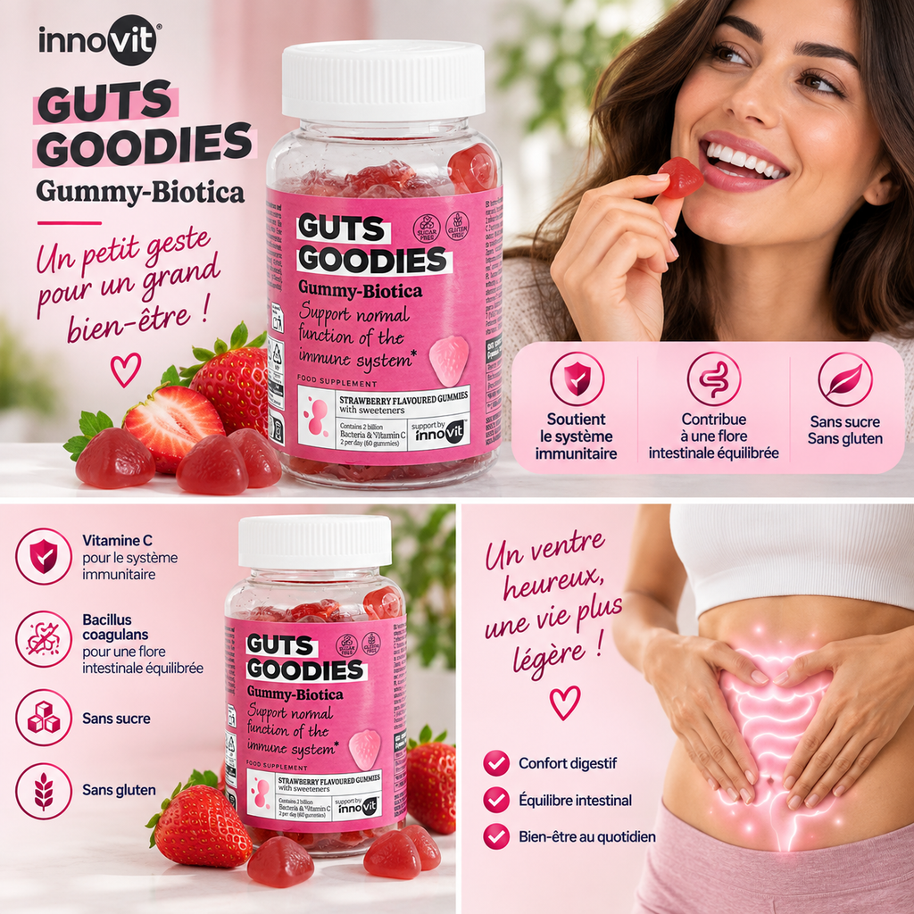 Innovit Guts Goodies Gummy-Biotica – 60 Gummies
