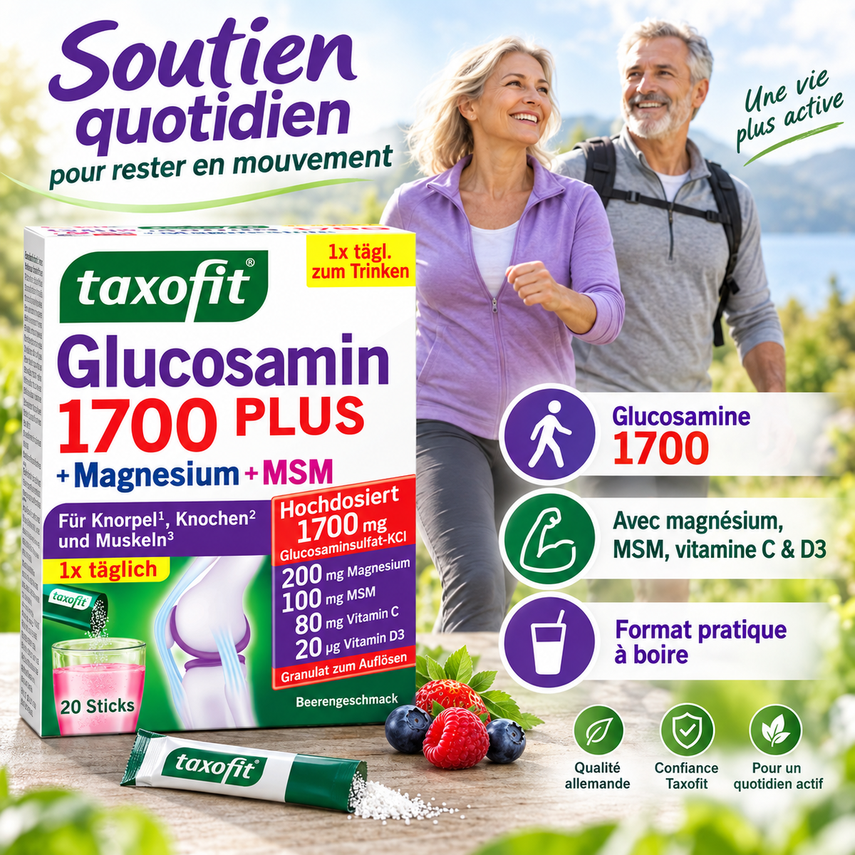 Taxofit Glucosamin 1700 + MSM + Magnésium