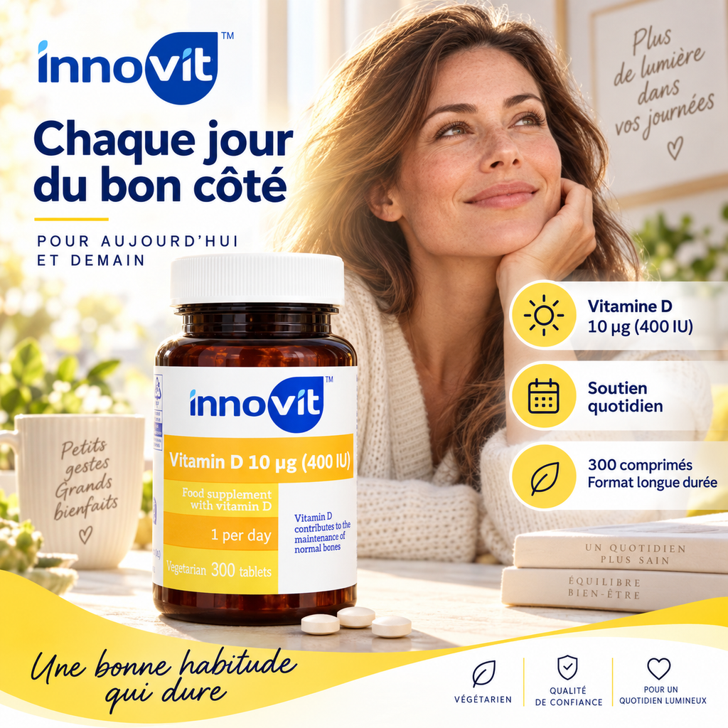 Innovit Vitamine D 10 µg – 300 Comprimés