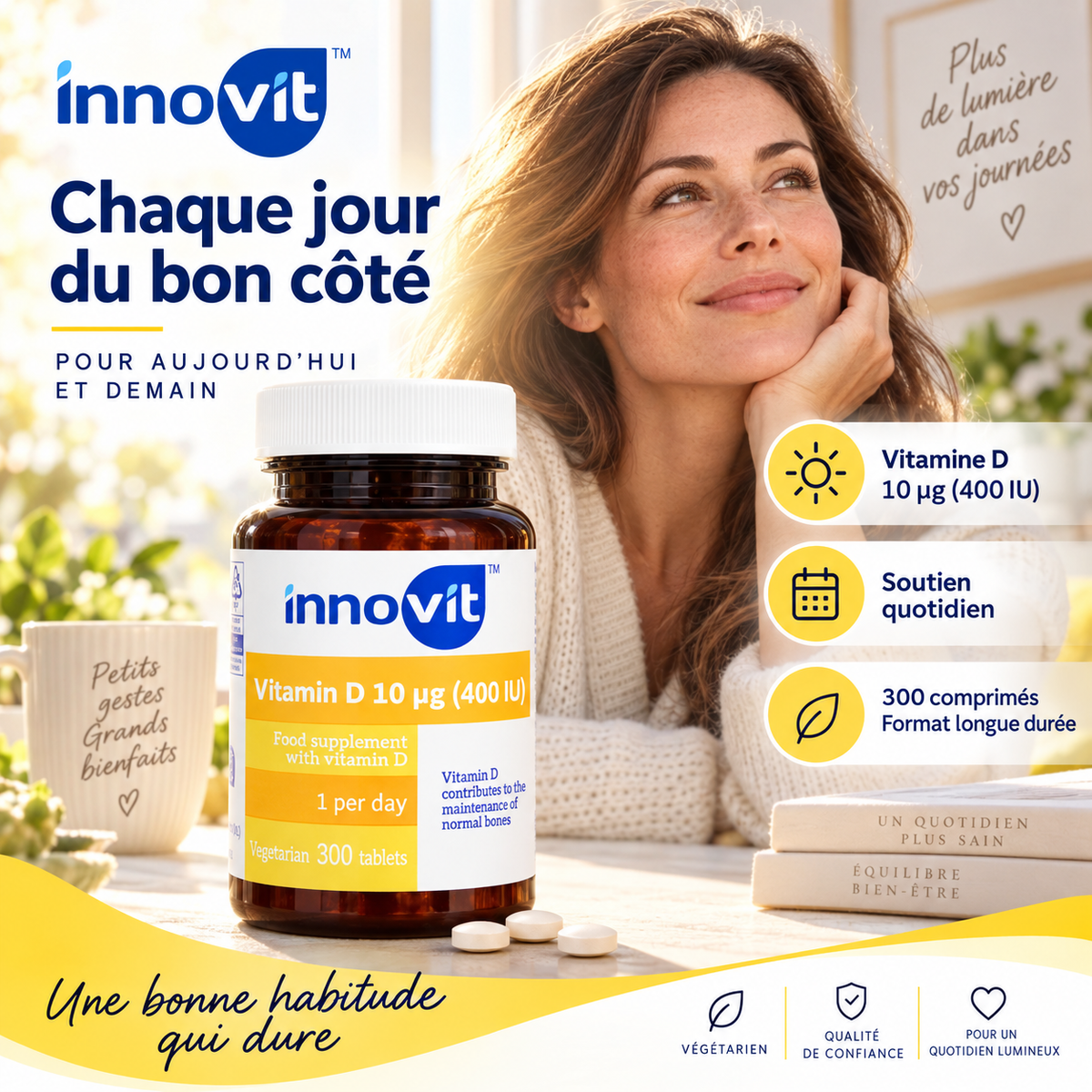 Innovit Vitamine D 10 µg – 300 Comprimés