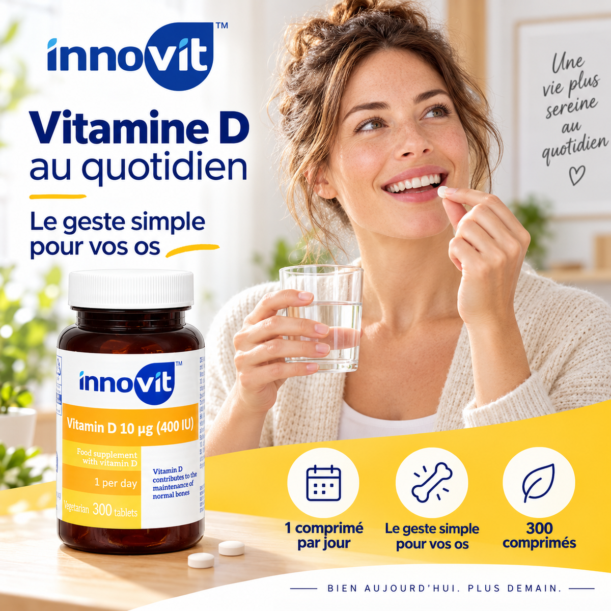 Innovit Vitamine D 10 µg – 300 Comprimés