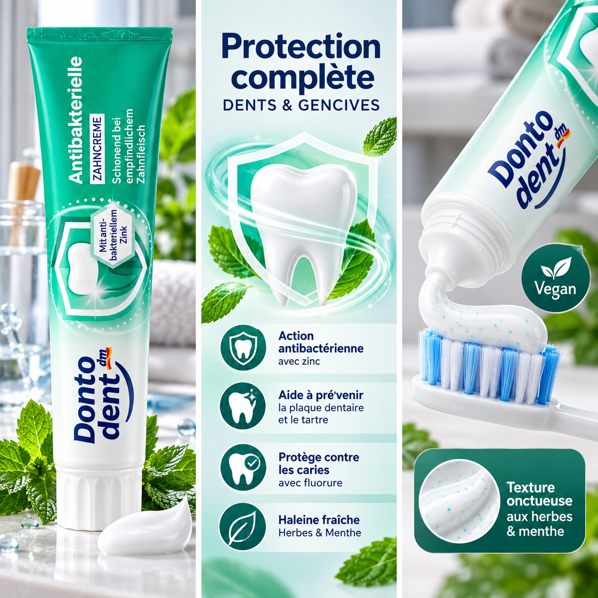 Dontodent Dentifrice Antibactérien – 125 ml
