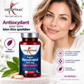Lucovitaal Super Resveratrol 100 mg + Vitamine C – Antioxydant & Beauté de l’intérieur – 30 capsules